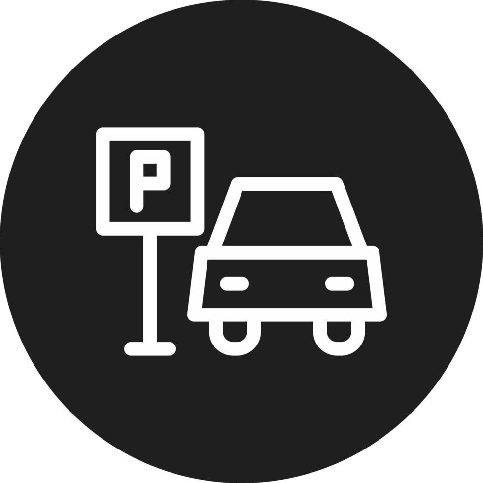 Parkplatz-Vektor-Icon-Design vektor