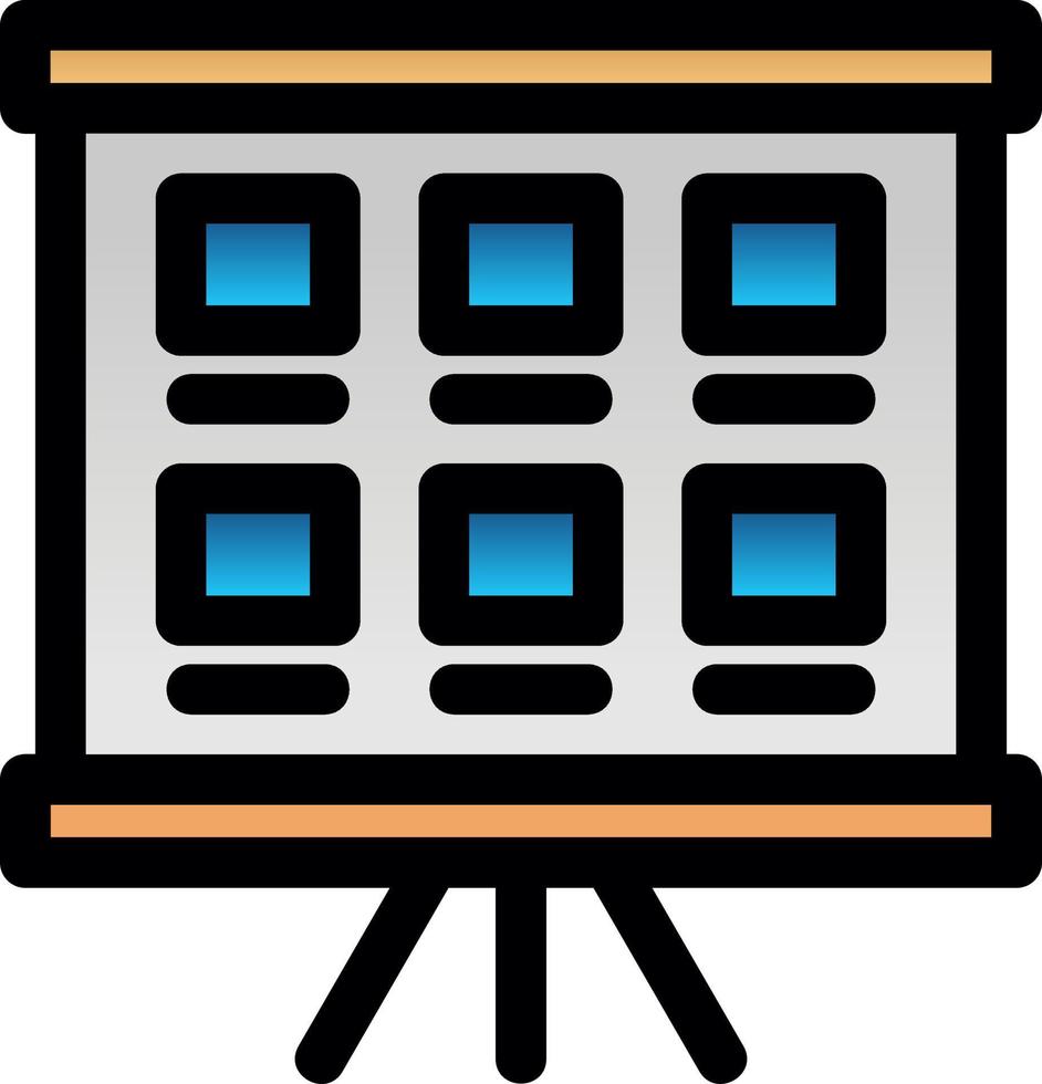 Storyboard-Vektor-Icon-Design vektor