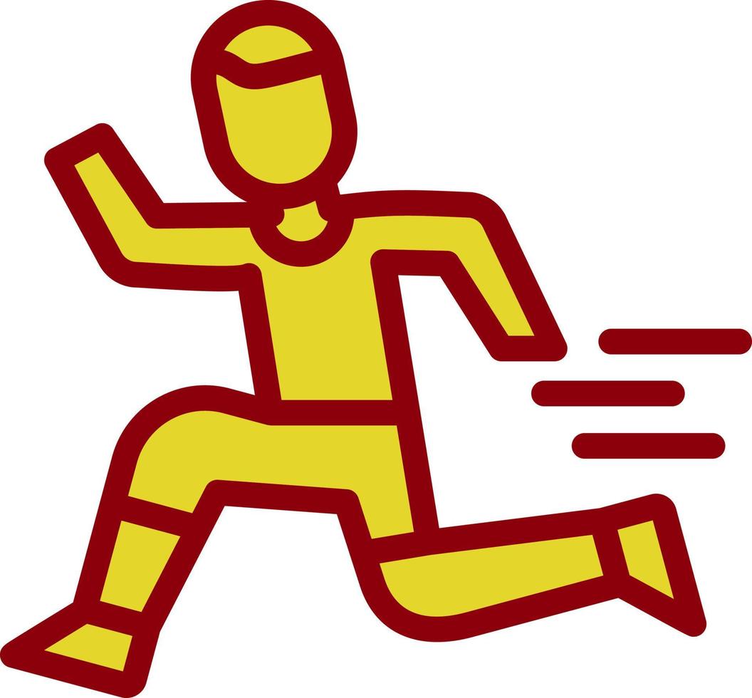 Leichtathletik-Vektor-Icon-Design vektor