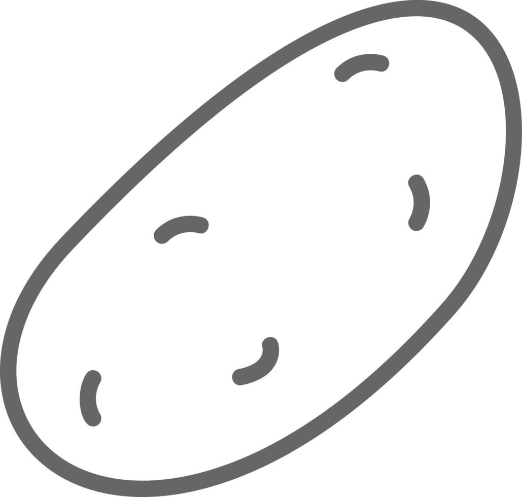 Kartoffel-Vektor-Icon-Design vektor