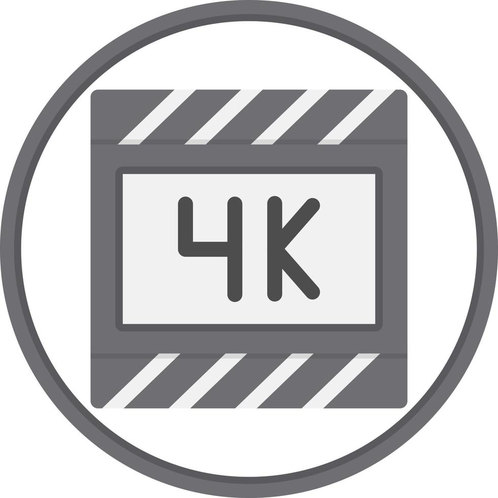 4k-Film-Vektor-Icon-Design vektor