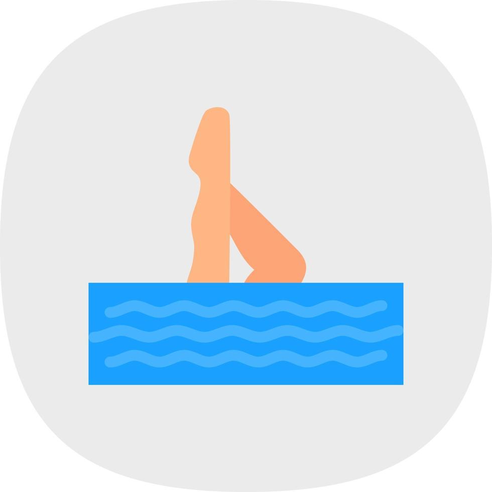 Synchronschwimmen-Vektor-Icon-Design vektor