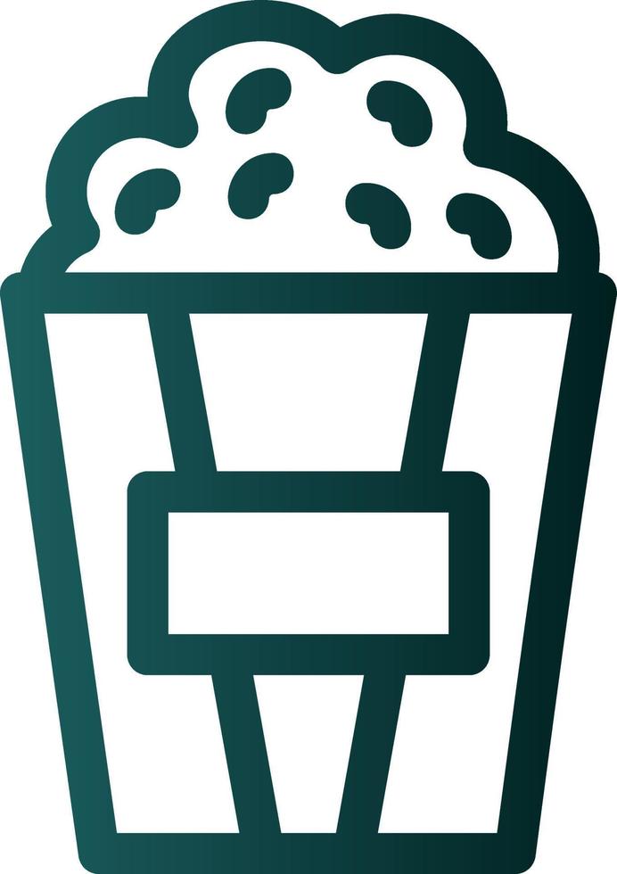 Popcorn-Vektor-Icon-Design vektor