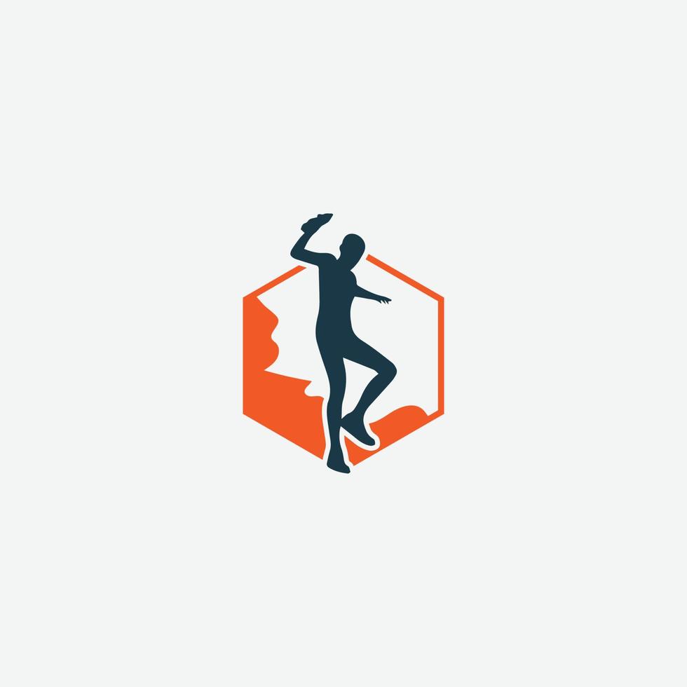 ultra spår löpning logotyp vektor illustration på vit bakgrund