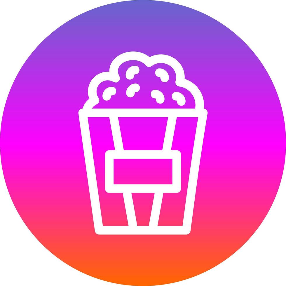 Popcorn-Vektor-Icon-Design vektor