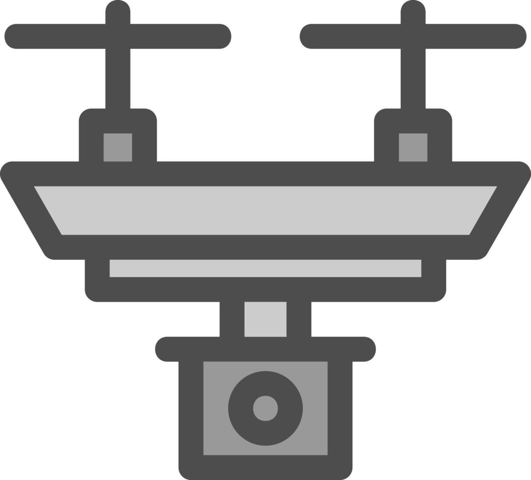 Kamera-Drohne-Vektor-Icon-Design vektor
