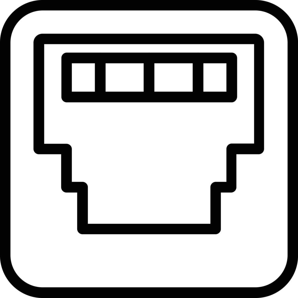 Ethernet-Vektor-Icon-Design vektor