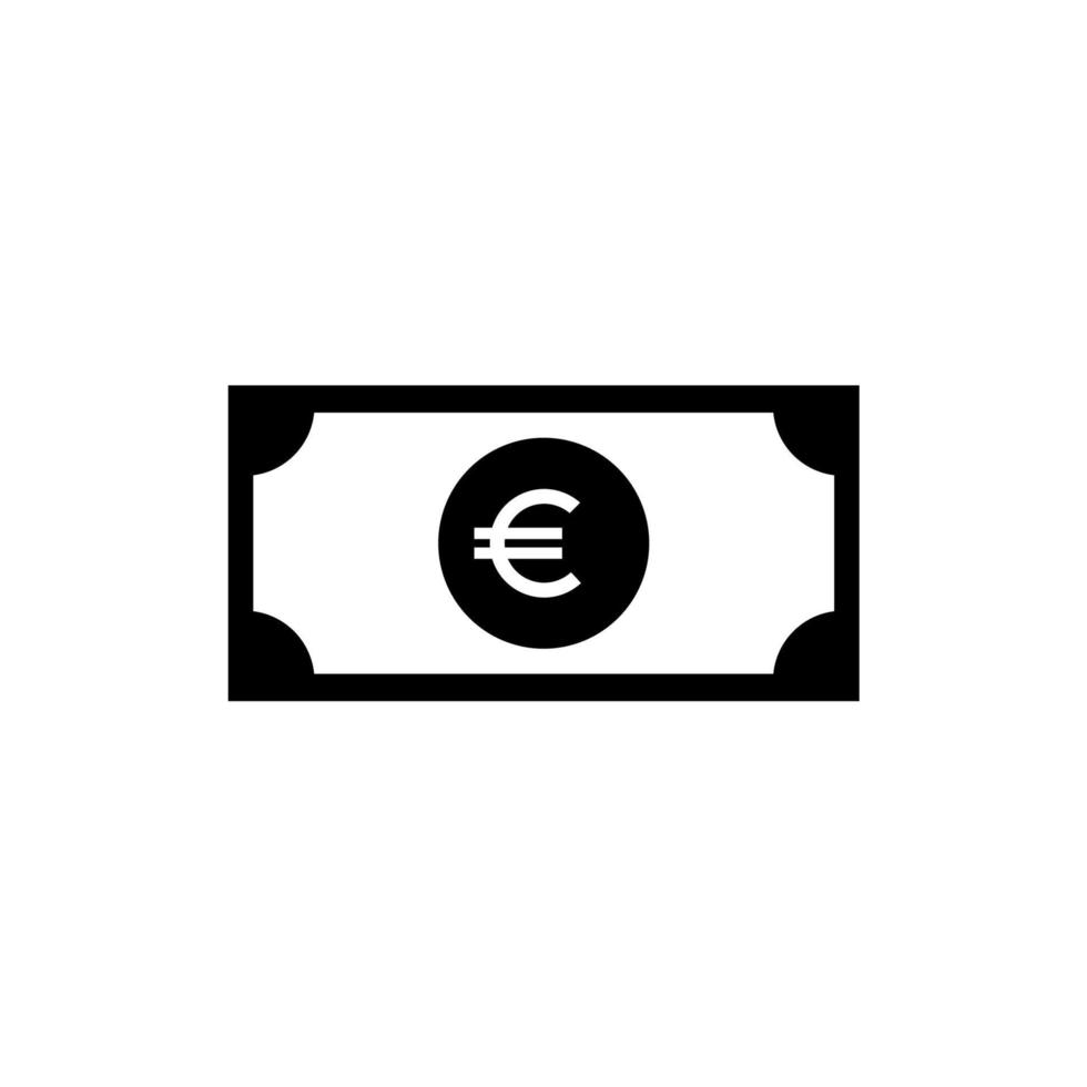 euro valuta ikon symbol. euro tecken. vektor illustration