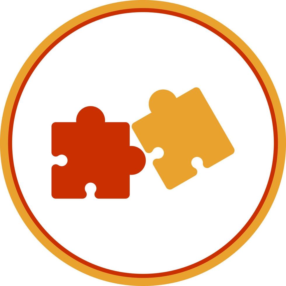 Puzzle-Vektor-Icon-Design vektor