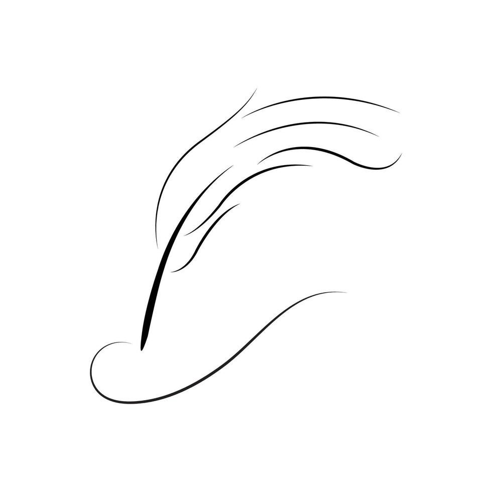 Federstift-Logo vektor