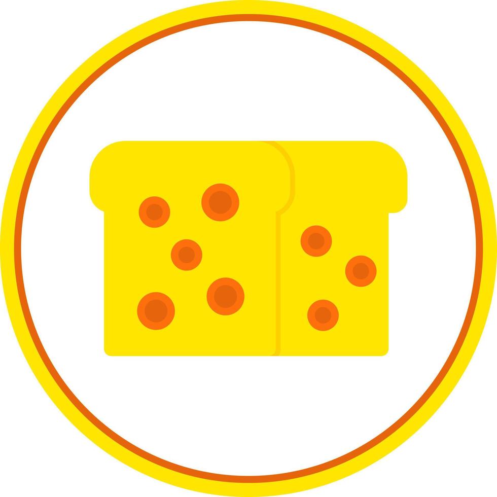 Bananenbrot-Vektor-Icon-Design vektor