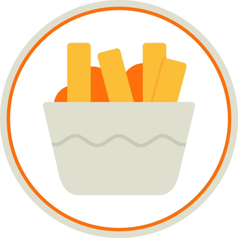 Poutine-Vektor-Icon-Design vektor