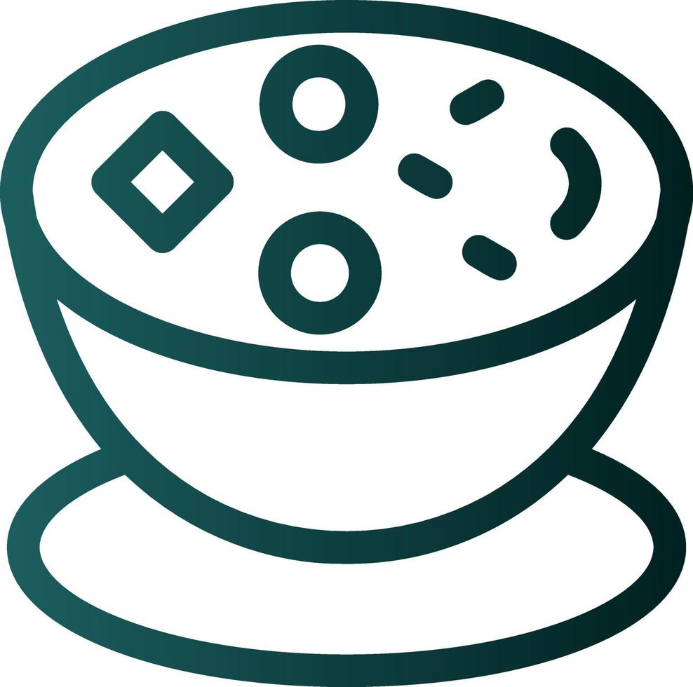 Muschelsuppe-Vektor-Icon-Design vektor