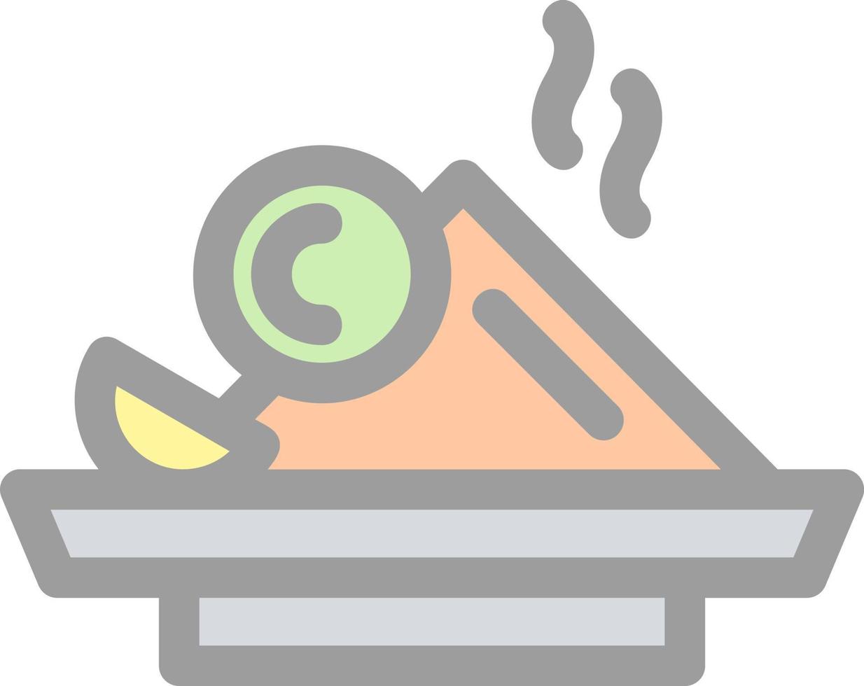 Nasi Goreng-Vektor-Icon-Design vektor