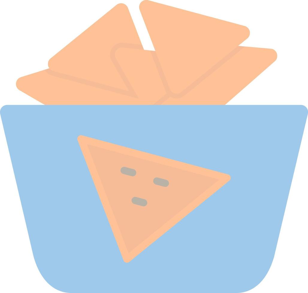 Nachos-Vektor-Icon-Design vektor