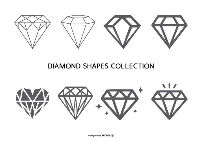 Vector Diamond Shapes Sammlung