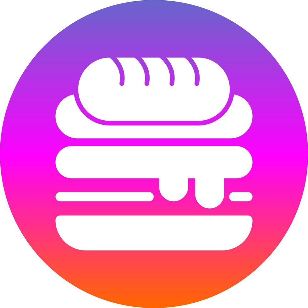 Kubanisches Sandwich-Vektor-Icon-Design vektor