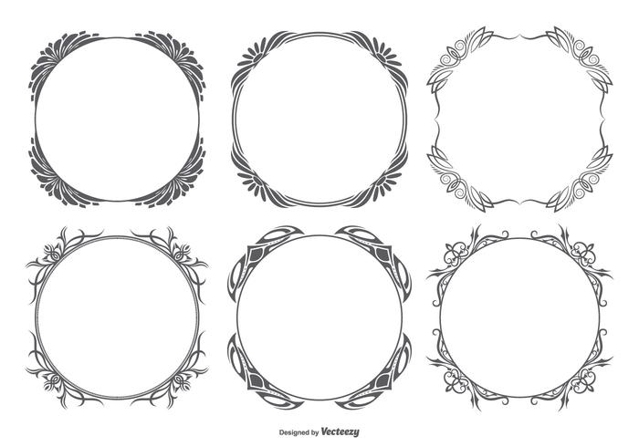 Dekorative Vector Frames Sammlung