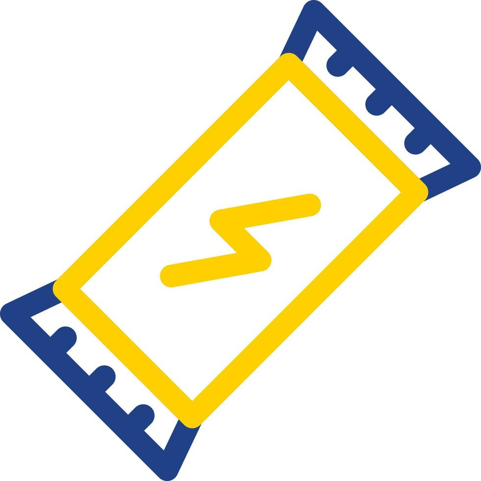 Energiebalken-Linienvektor-Icon-Design vektor