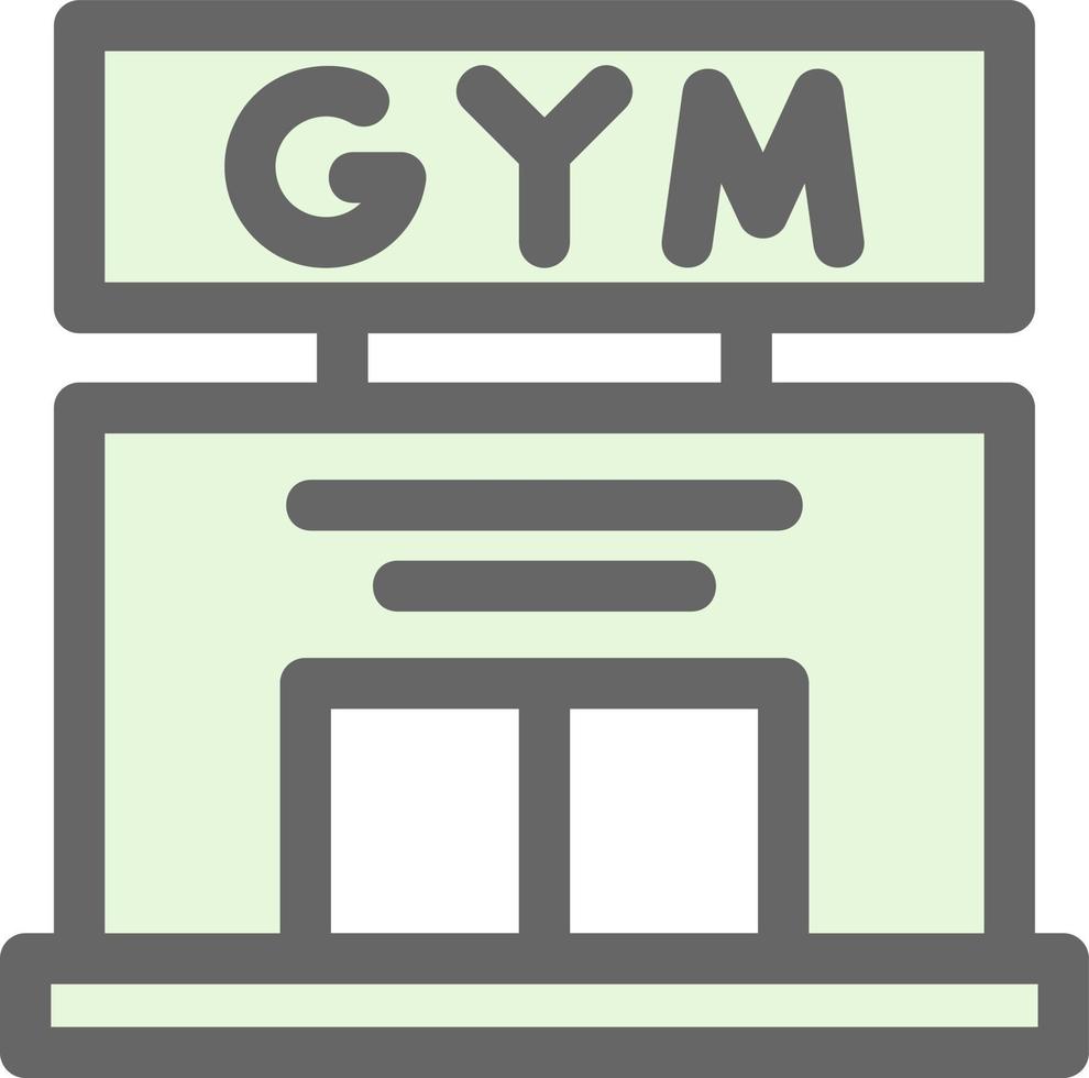 Fitnessstudio-Vektor-Icon-Design vektor