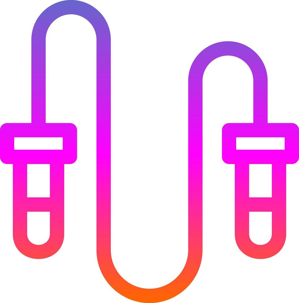 Hoppar rep vektor ikon design