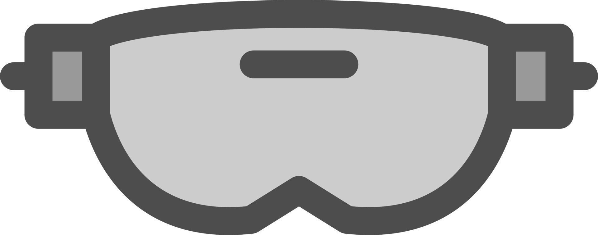 Vr-Brille Linie Vektor-Icon-Design vektor