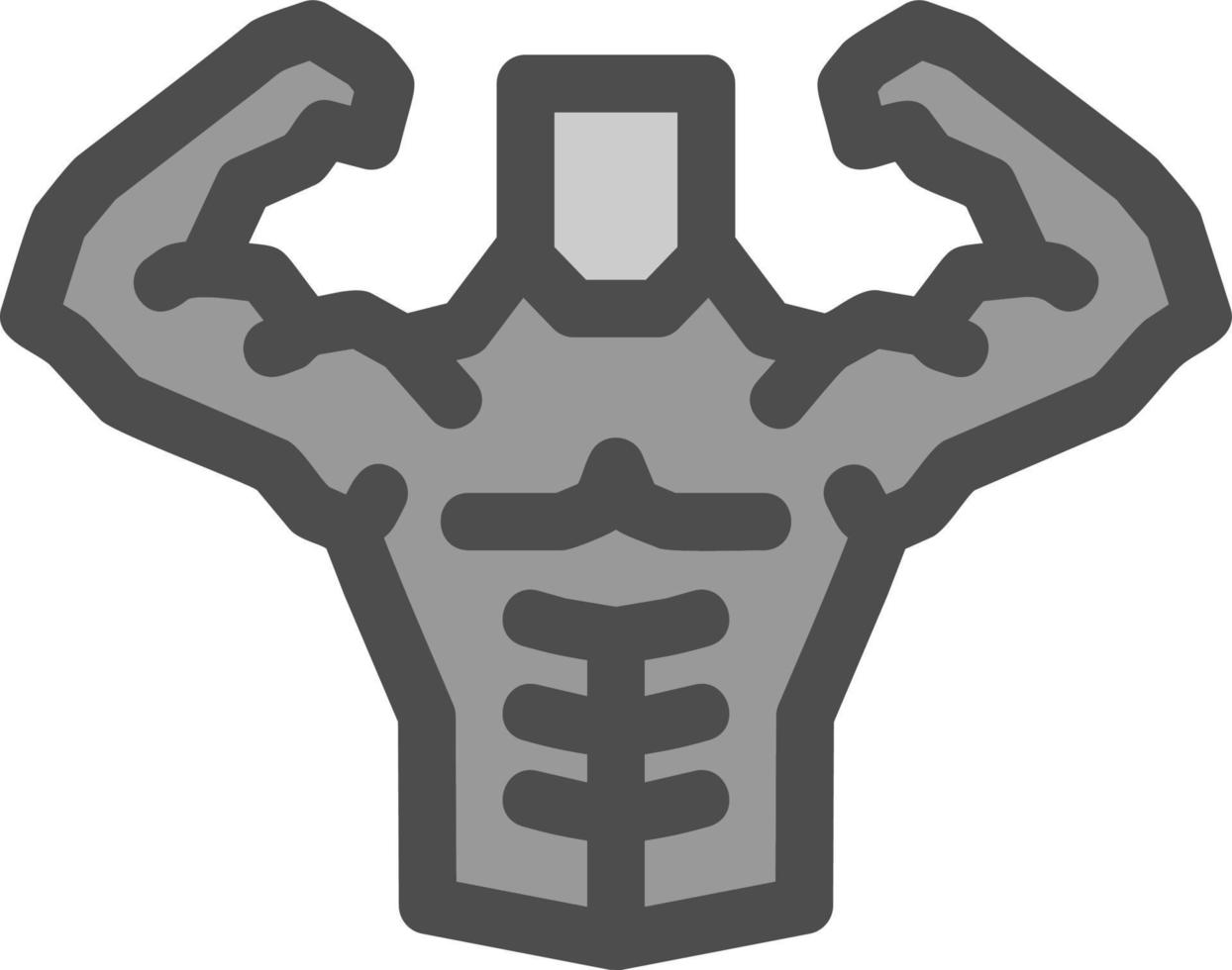 Bodybuilder-Vektor-Icon-Design vektor