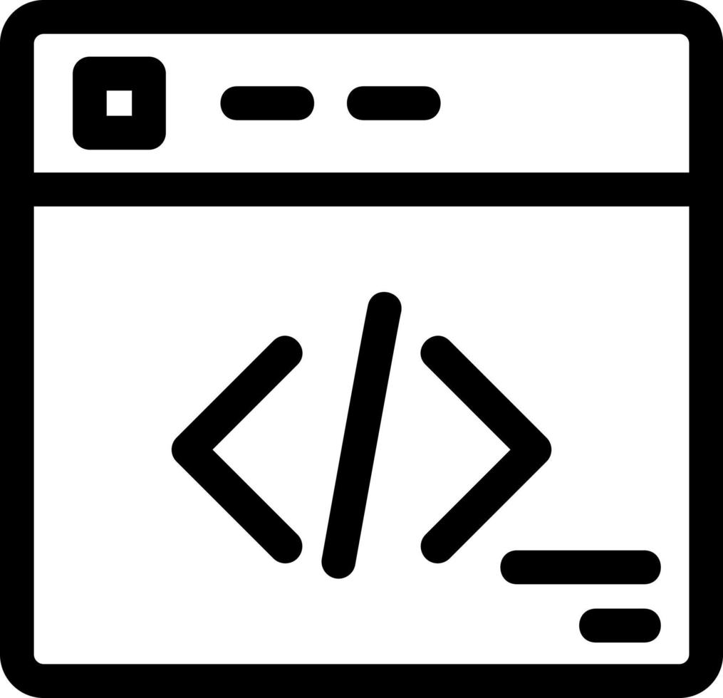 Design von Vektorsymbolen für die Webprogrammierung vektor