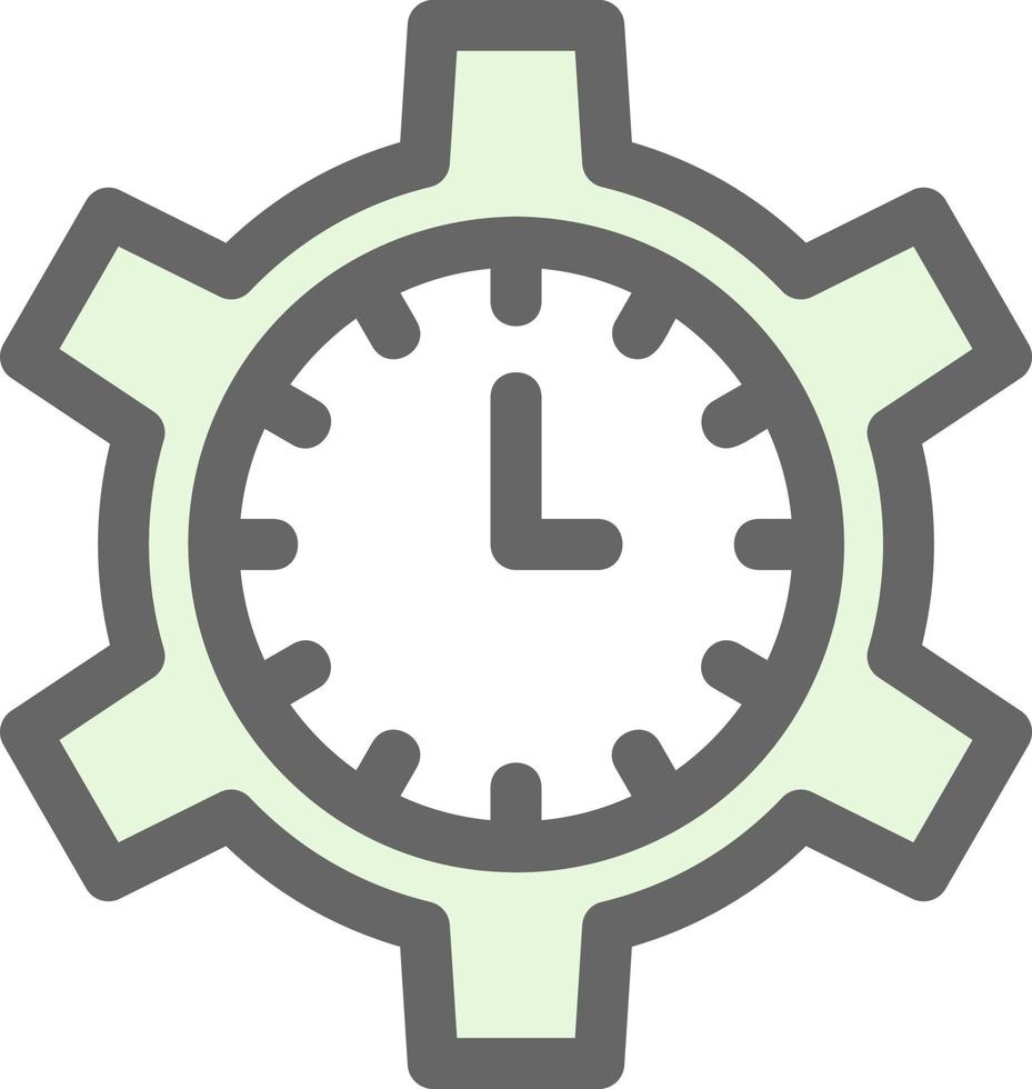 Zeitmanagement-Vektor-Icon-Design vektor