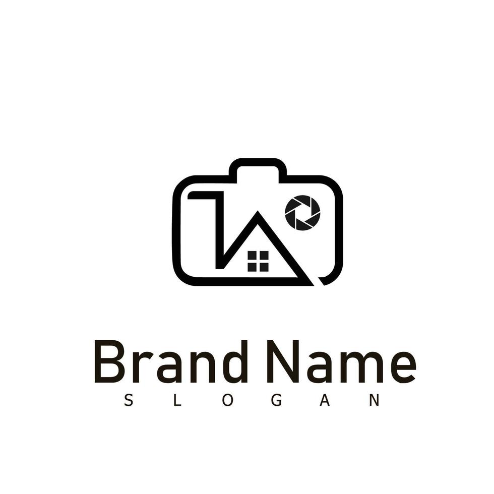 Foto kamera studio logotyp design symbol vektor