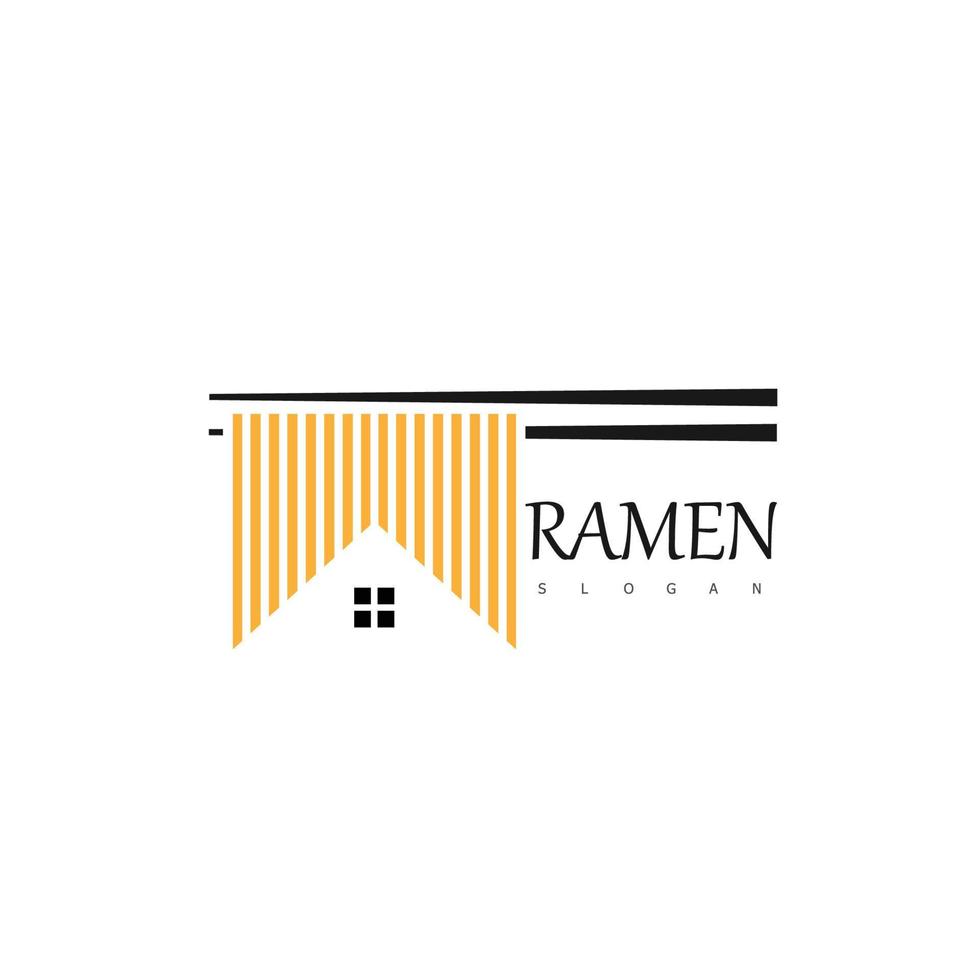 mat nudel logotyp design Ramen vektor