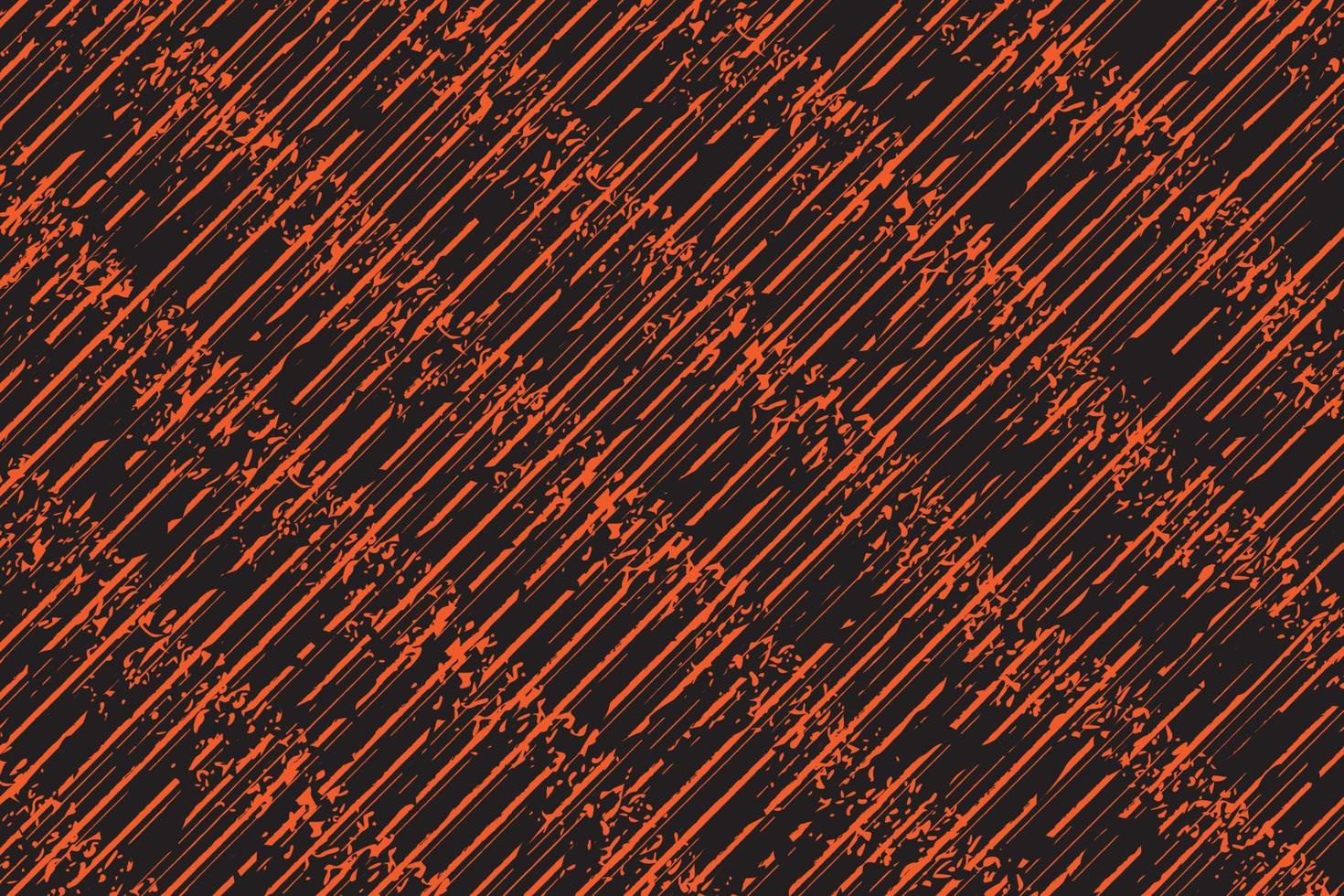 orange und schwarze Diagonalstreifenlinie Textur mit detailliertem Hintergrund im Distressed-Grunge-Stil vektor