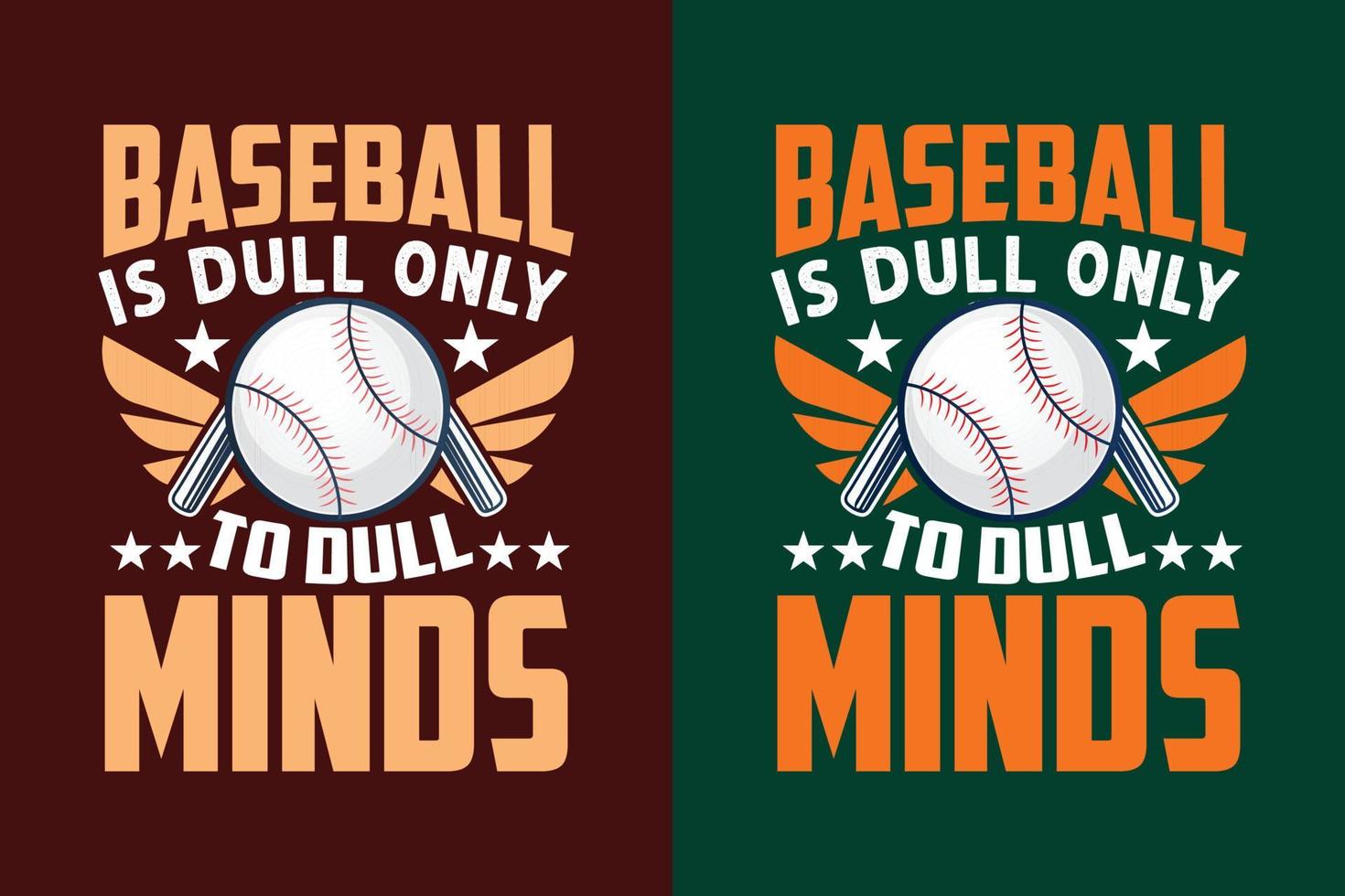 baseboll är tråkig endast till tråkig sinnen typografi text baseboll t skjorta design vektor