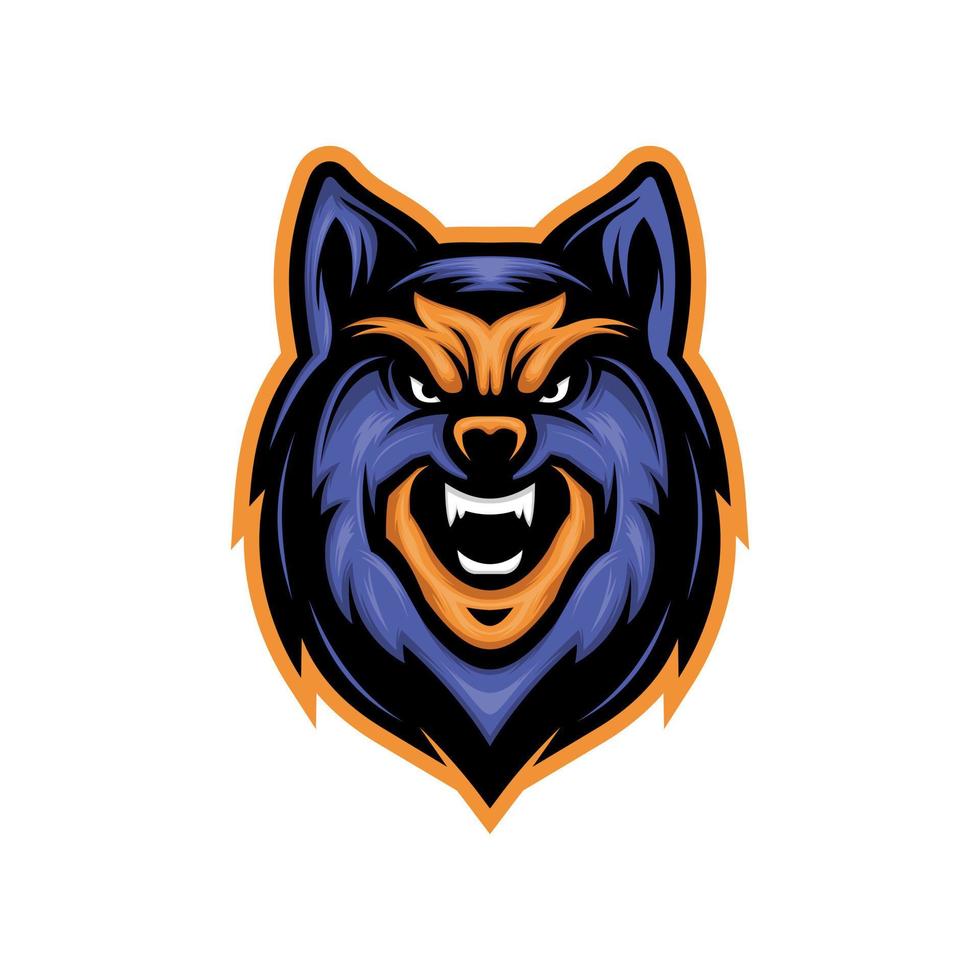 Wolf-Logo-Design-Illustration vektor
