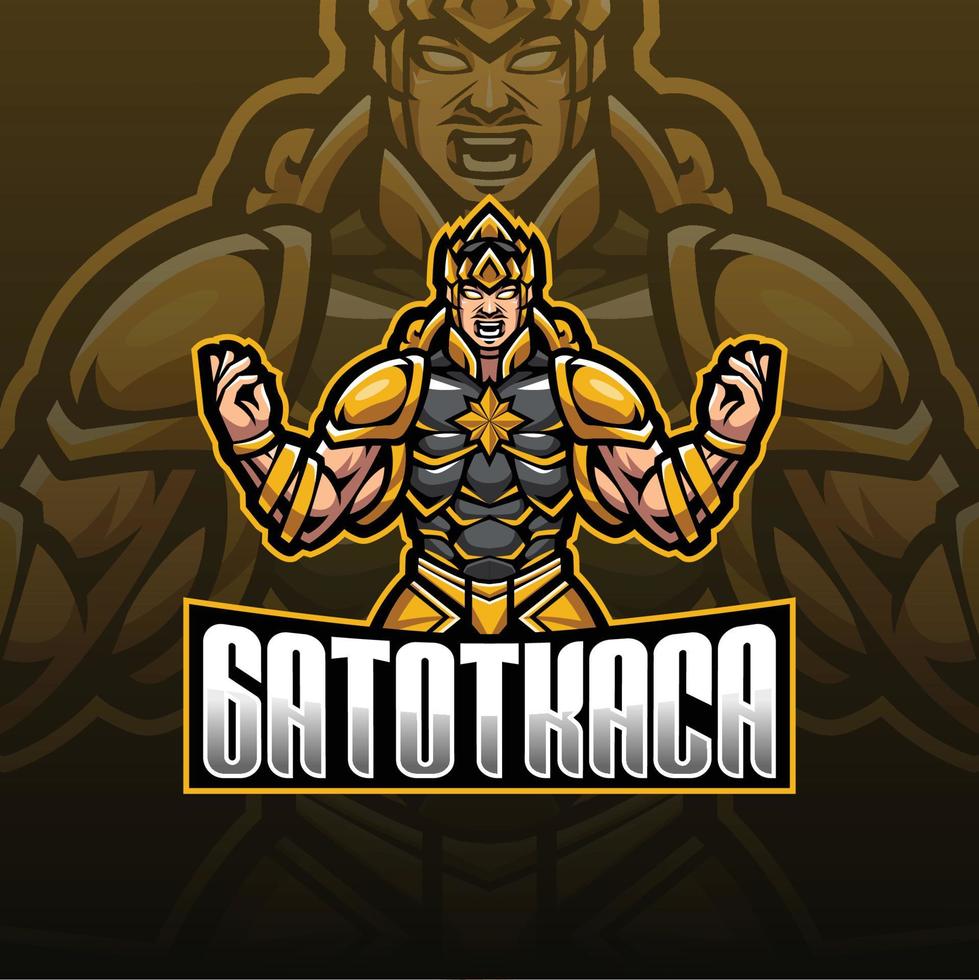 gatotkaca esport logotyp vektor