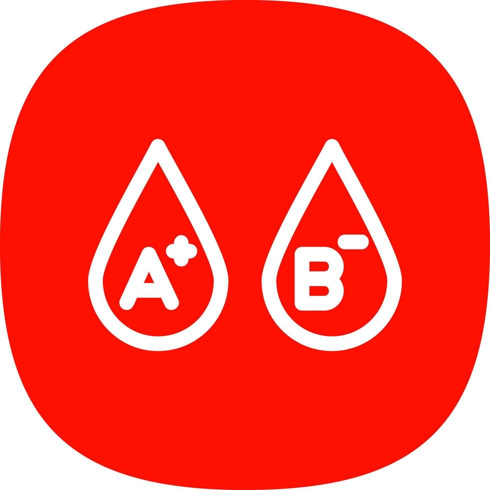 Blutgruppen-Vektor-Icon-Design vektor