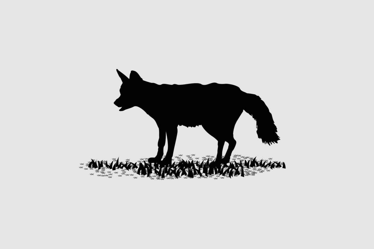 Vektor-Fuchs-Form-Schatten oder Fuchs-Logo-Symbol vektor