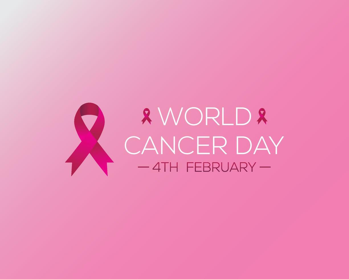 värld cancer dag februari 4:e begrepp affisch vektor illustration.