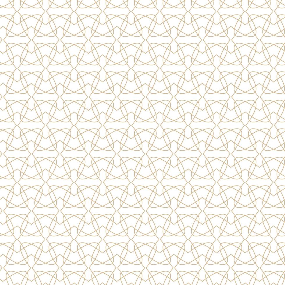 geometrisk linjär mönster, gyllene rader på en vit bakgrund, intressant avrundad rader och mönster vektor