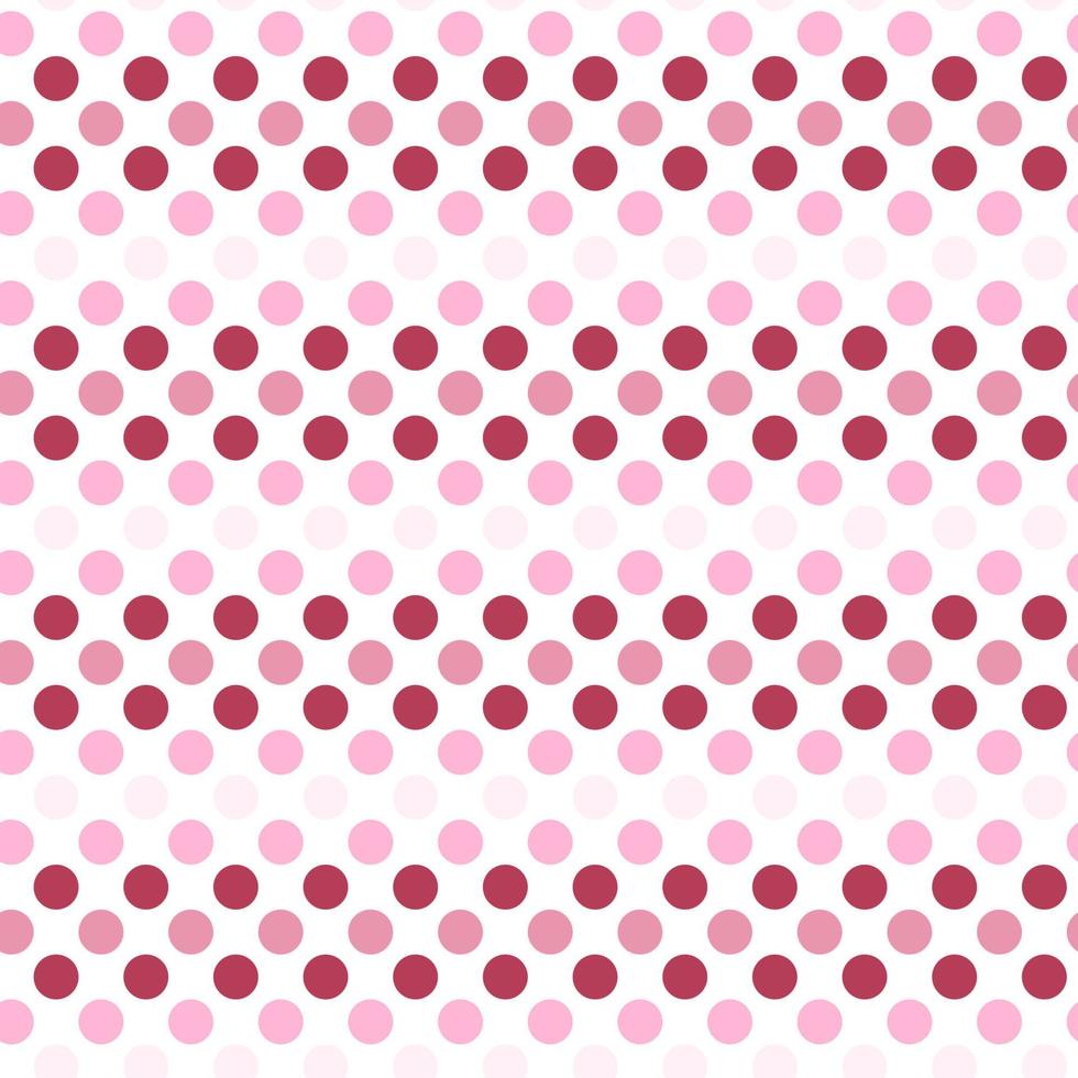 sömlös mönster av polka prickar i rosa nyanser. design för valentine dag, bröllop och mor dag firande, hälsning kort, Hem dekor, textil, omslag papper, scrapbooking. vektor