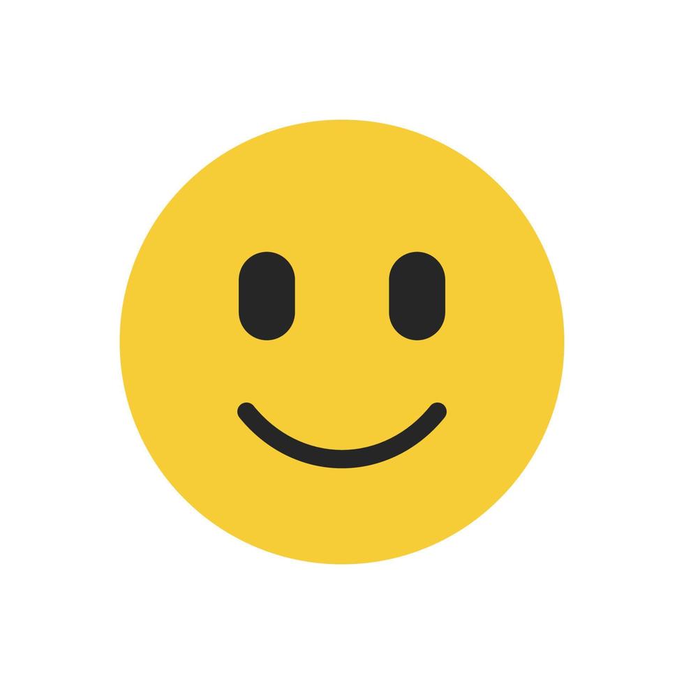 Lächeln-Symbol isoliert auf weißem Hintergrund vektor