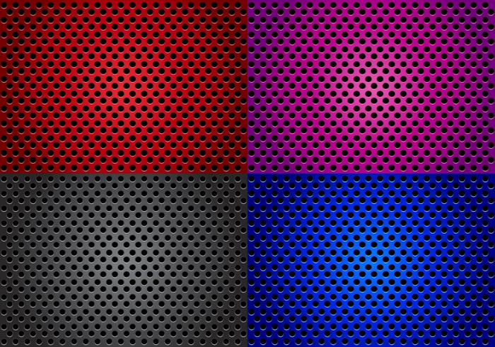 Högtalargrill med olika färgvektorer vektor