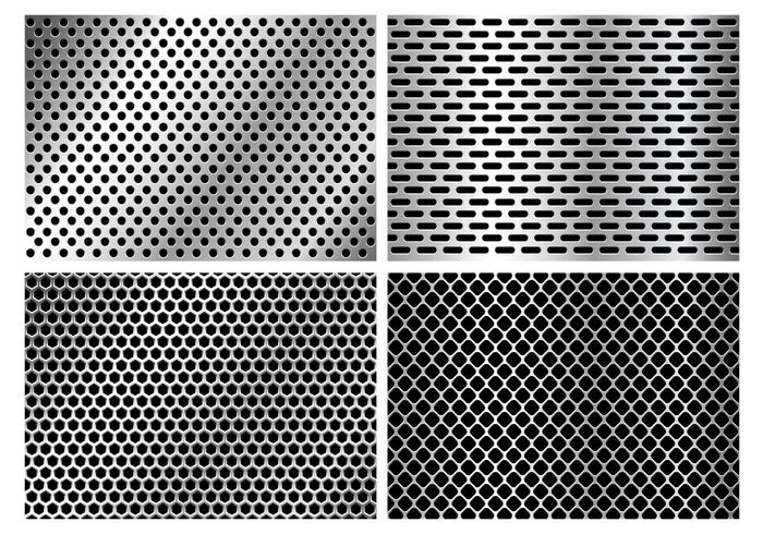 Metallic Speaker Grill Textur vektor