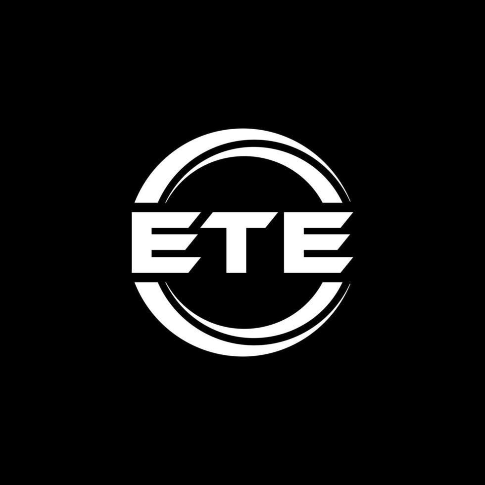 ete-Brief-Logo-Design in Abbildung. Vektorlogo, Kalligrafie-Designs für Logo, Poster, Einladung usw. vektor