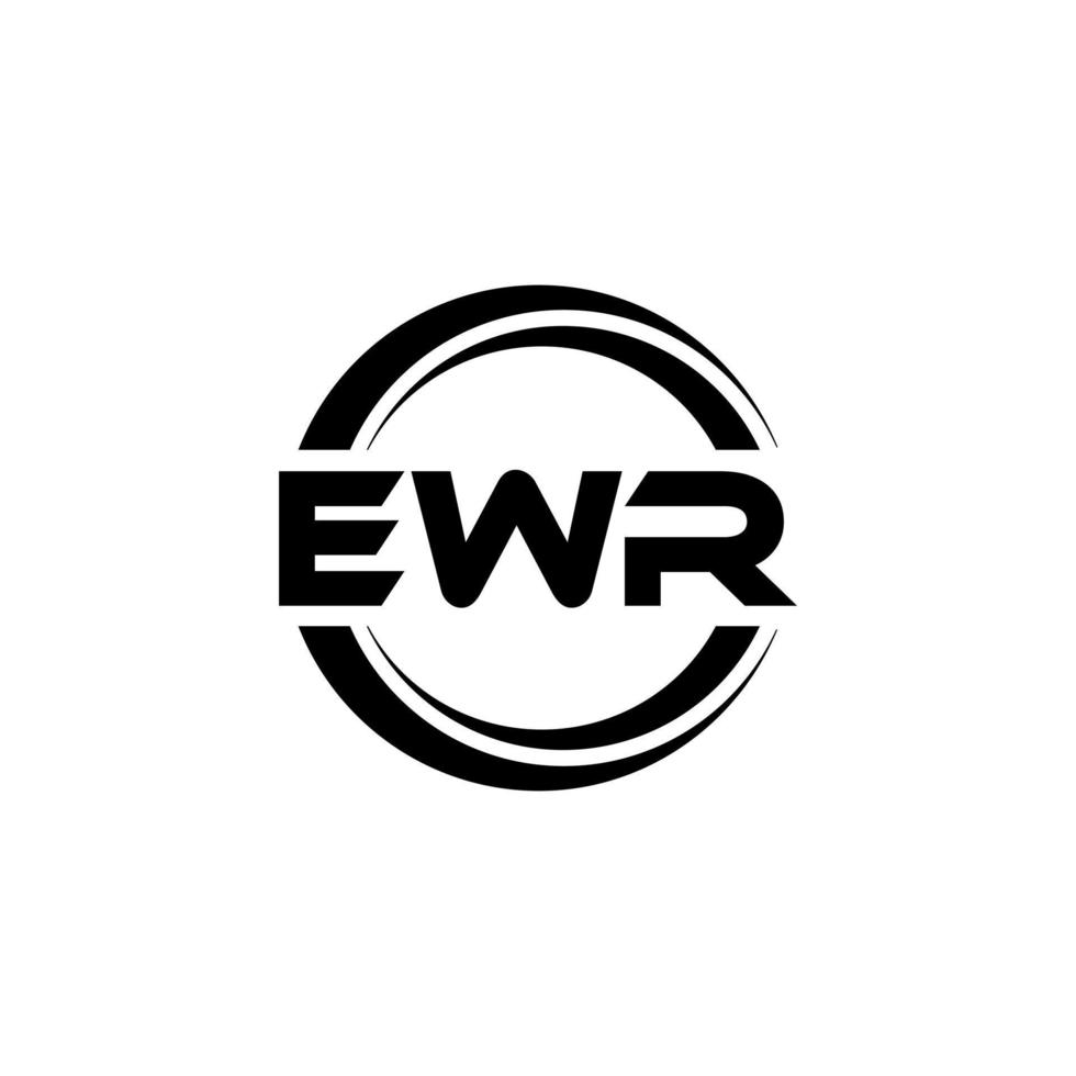 ewr-Buchstaben-Logo-Design in Abbildung. Vektorlogo, Kalligrafie-Designs für Logo, Poster, Einladung usw. vektor