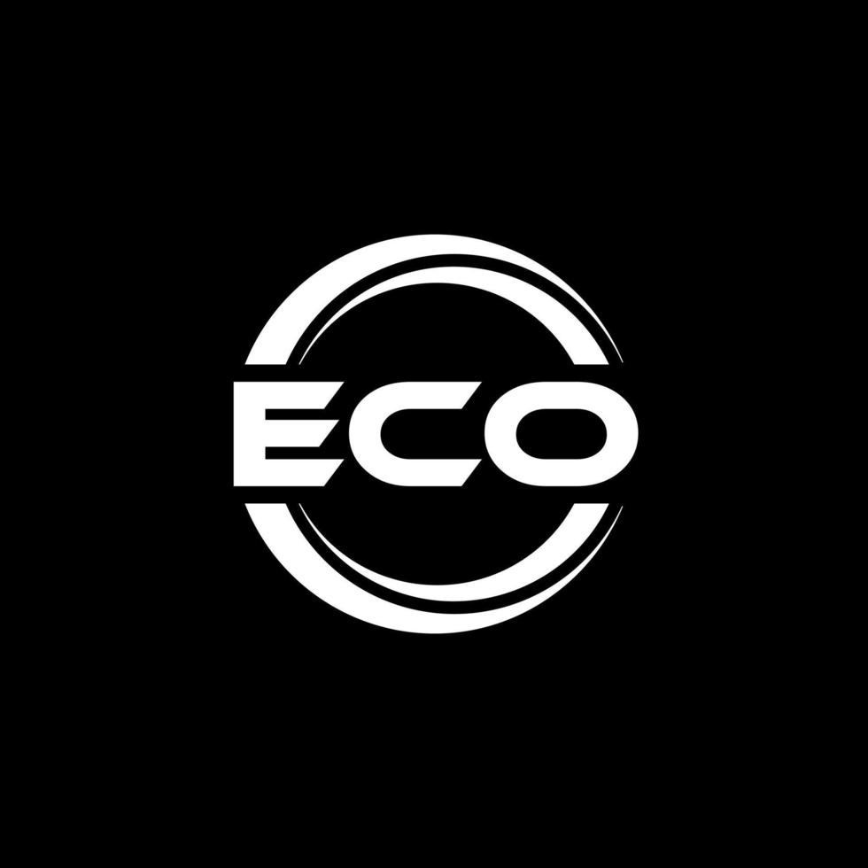 eco brev logotyp design i illustration. vektor logotyp, kalligrafi mönster för logotyp, affisch, inbjudan, etc.