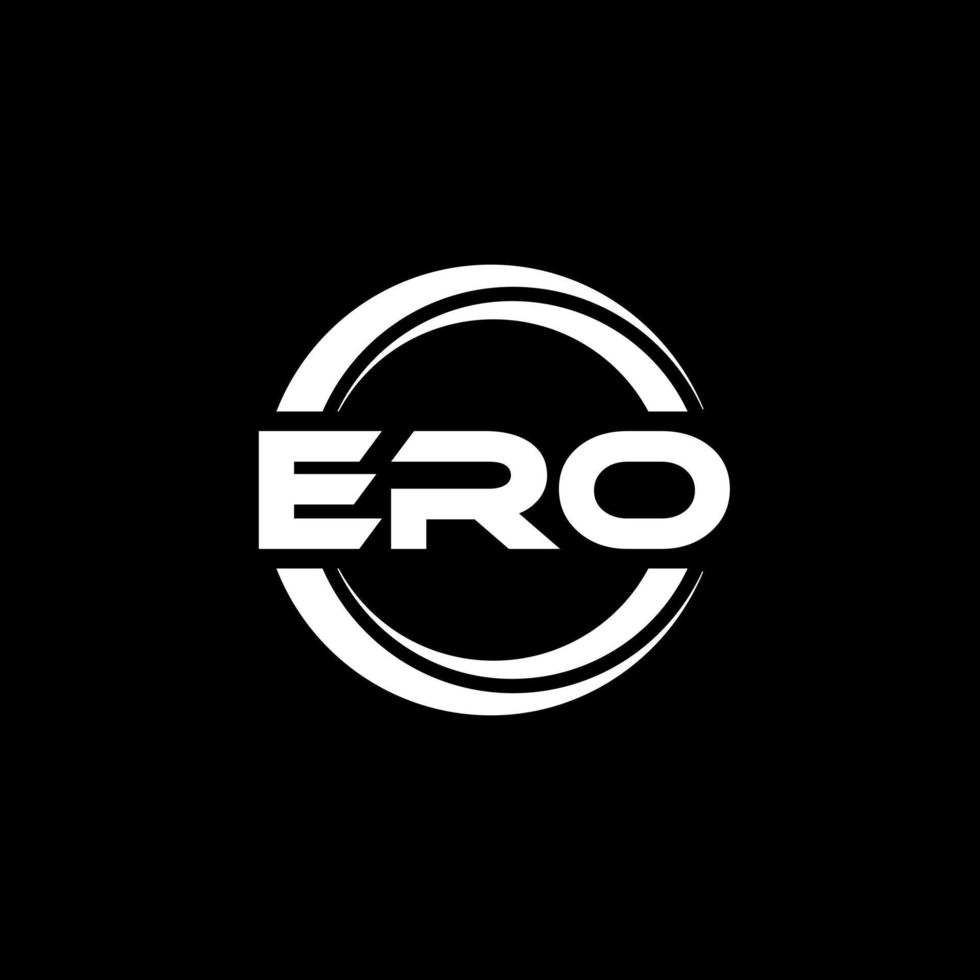 Ero-Buchstaben-Logo-Design in Abbildung. Vektorlogo, Kalligrafie-Designs für Logo, Poster, Einladung usw. vektor