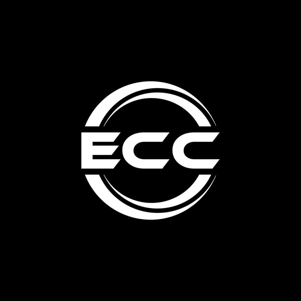 Ecc-Brief-Logo-Design in Abbildung. Vektorlogo, Kalligrafie-Designs für Logo, Poster, Einladung usw. vektor