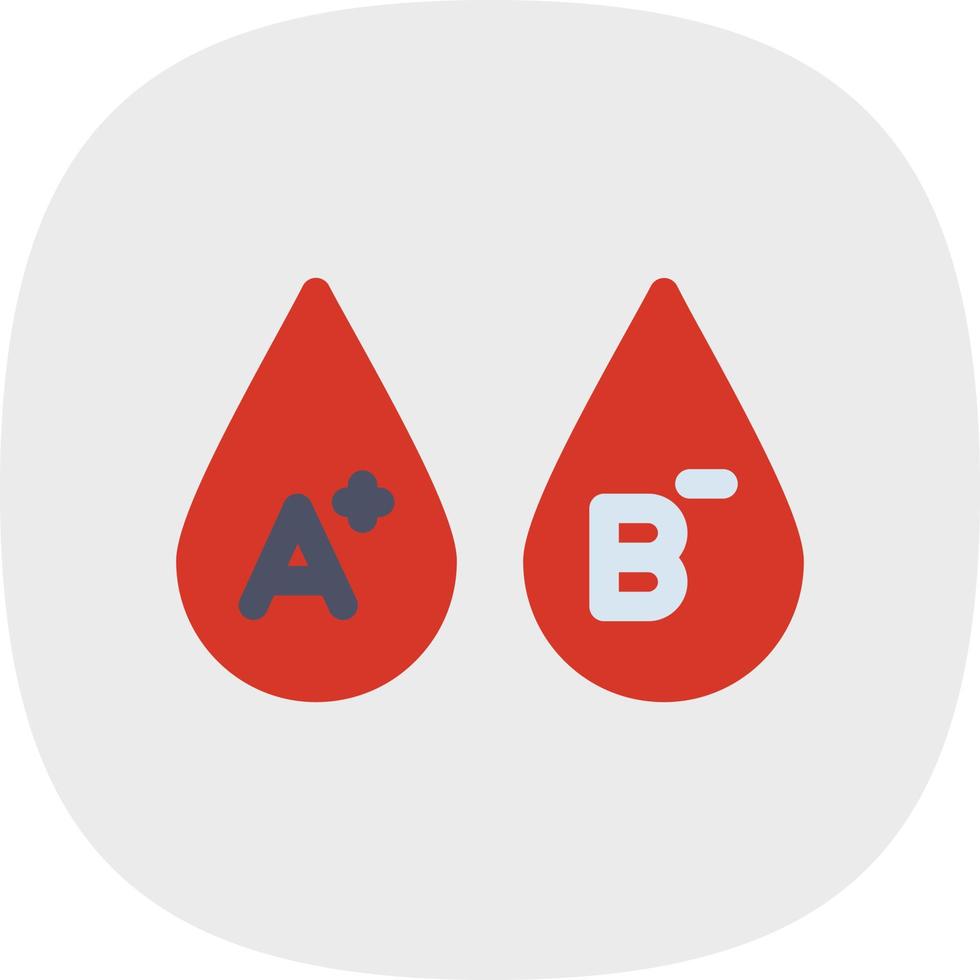 Blutgruppen-Vektor-Icon-Design vektor