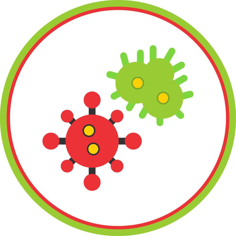 mikroorganismer vektor ikon design